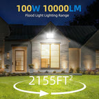 200W LED Flood Lights Outdoor, 6500k Daylight White Outdoor LED Lights - Image 4