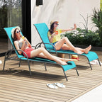 Giantex 2 Pack Patio Lounge Chair, Outdoor Chaise Lounge - Image 7