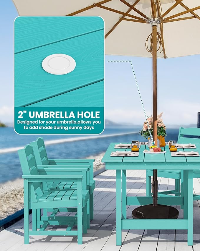 SERWALL 6-Person Outdoor Dining Table - Image 2