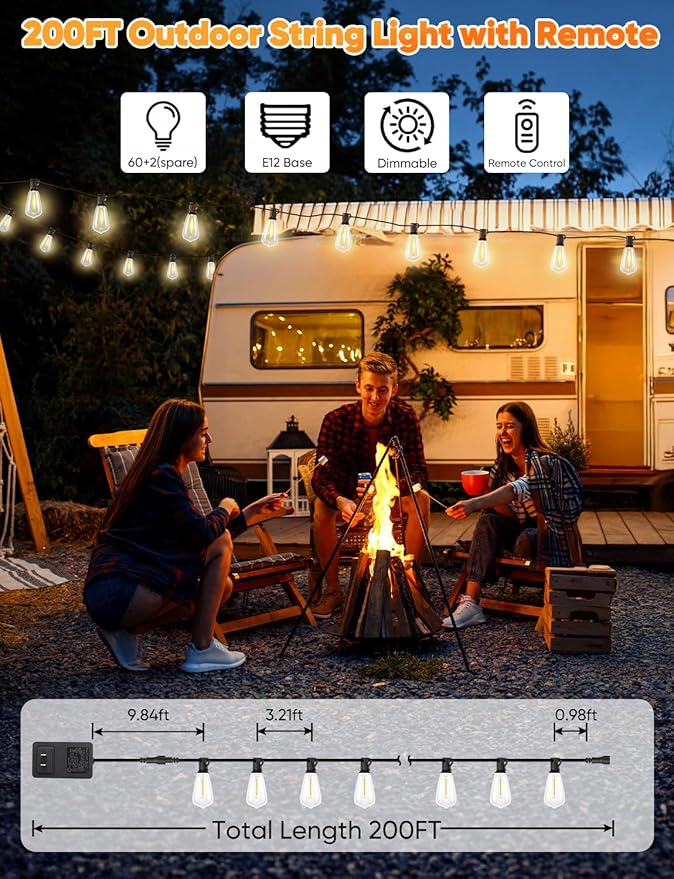 Brightever Outdoor String Lights - Image 5