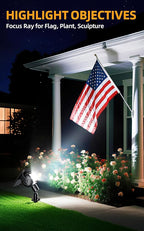 ROSHWEY Solar Landscape Spot Lights, Spotlights Outdoor Waterproof, - Image 7