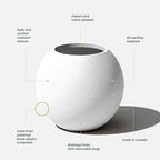 Veradek Strata Series Sphere Round Planter - Image 3