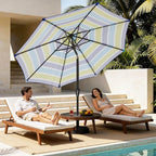 MEWAY 9ft Patio Umbrella Outdoor Table Umbrellas - Image 3