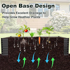JERIA 8×4×2ft Galvanized Raised，Outdoor Metal Raised Garden Bed, Rectangular - Image 5