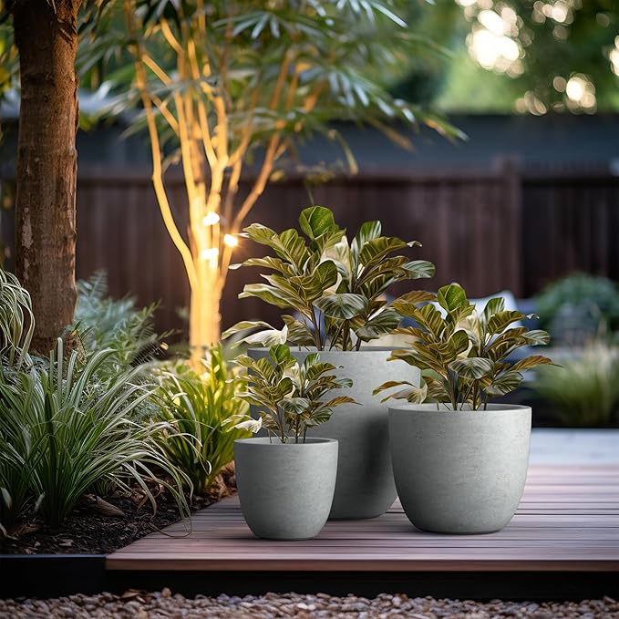 Kante 18", Outdoor Indoor Large Planter Pots - Image 5