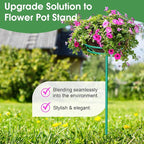 Tellingyou 2 Pack Adjustable Outdoor Flower Pot Stand, Metal Outdoor Plant - Image 4
