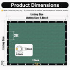Artpuch 90% Sun Shade Cloth, 12 x 20 FT Pergola Shade Cover Canopy - Image 3
