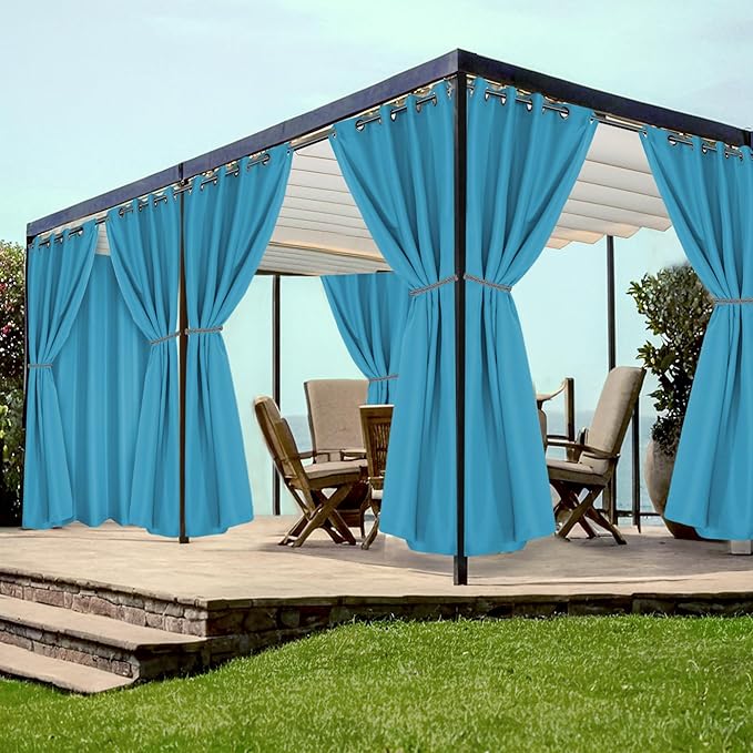 HolidayIdeas Grommet Outdoor Curtains by HolidayIdeas