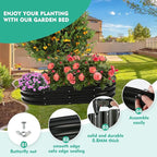 5X2.7X1 FT Oval Galvanized Metal Garden Raised Bed/Plant Box - Image 4