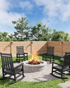 Poly Lumber Rocking Chair Outdoor Set of 2 - Image 9