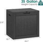Outdoor Storage Box, Resin Deck Boxes Indoor and outdoor, Waterproof Storage - Image 2
