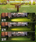 Large Panel Solar Spot Lights Outdoor 4 Pack, Solar Flood Lights Waterproof IP67 - Image 3