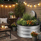 ZXZYHFTY Round Galvanized Raised Garden Bed kit, Round Large Metal Raised - Image 7