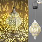 Hanging Solar Lights Outdoor Garden Decor Solar Lantern Waterproof Plastic by Hapjoy