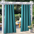 NICETOWN 2 Panels Peacock Teal Outdoor Curtains by NICETOWN