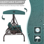 HOMREST 3 Seat Outdoor Porch Swing - Image 2
