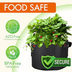 Gardzen 6-Pack 1 Gallon Grow Bags, Aeration Fabric Pots - Image 2