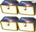 CLAONER Solar Lights Outdoor, Wireless Motion Sensor Lights, IP65 Waterproof by Claoner