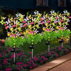 Solar Garden Lights Outdoor Waterproof, 4 Packs Solar Swaying Butterfly Lights - Image 2