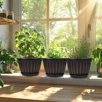 FGstyle 4 Pack Flower Pots, 8 Inch Plants Pot, Planters Pot - Image 6