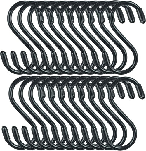 30 Pack Vinyl Coated Heavy Duty S Hooks by DINGEEUtilityHook