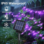 ZNYCYE Solar Waterfall Fairy Bunch Lights Outdoor Waterproof 200LEDs 8 Modes - Image 2