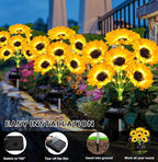 Solar Lights Outdoor Garden Decor, 4 Pack - Image 7