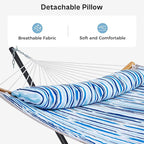 SUPERJARE Hammock with Stand, 2 Person Heavy Duty Hammock Frame, Detachable - Image 4