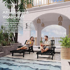 Patio Chaise Lounge Chair Set of 2, Oversized Lounge Chair Outdoor - Image 7