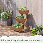 3-Tier Wooden Vertical Raised Garden Bed - Image 5