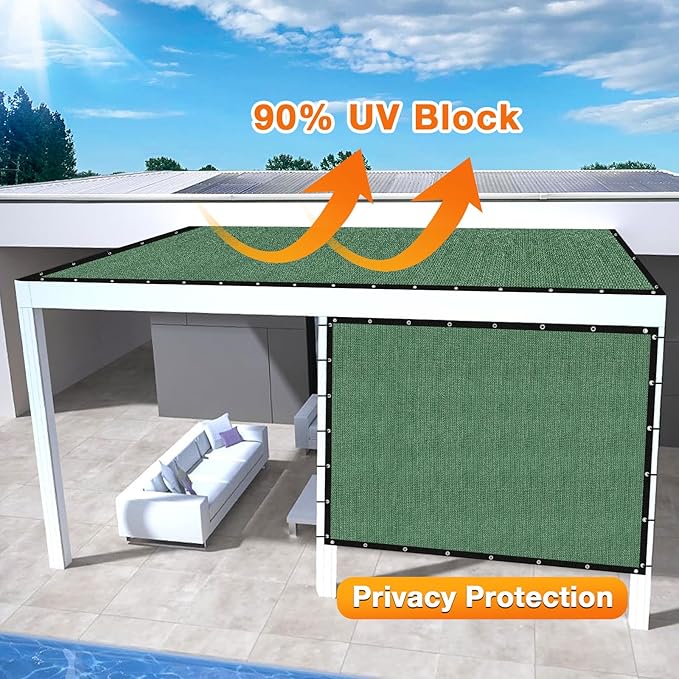 Artpuch Outdoor Pergola Shade Cover 7' X 20' Sun Shade Cloth - Image 3