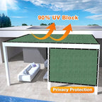 Artpuch Outdoor Pergola Shade Cover 7' X 10' Sun Shade Cloth - Image 3