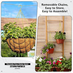 garini 3 Pack, 23 Inch Hanging Baskets Chain, Bird Feeders and Lanterns - Image 6