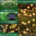 10-Pack Solar Garden Lights, 80 LED Solar Lights Outdoor - Image 4
