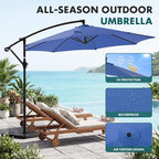 OLIXIS 9.7FT Offset Patio Umbrella - Image 2