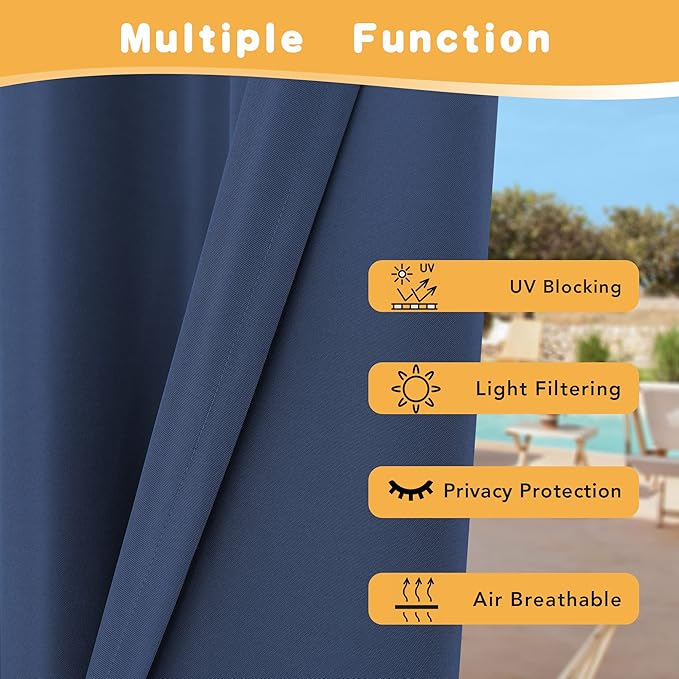 HolidayIdeas Extra Wide Outdoor Curtains - Image 3