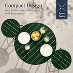 Best Choice Products 3-Piece Patio Dining Set, Bar Height, Outdoor Bistro Set - Image 6