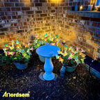 Anordsem Solar Garden Lights Outdoor: 8 Removable Optical Fiber Butterflies 2 - Image 7