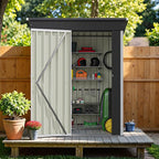 Greesum 5×3 FT Outdoor Storage Shed, Metal Storaged Sheds Without Floor - Image 8