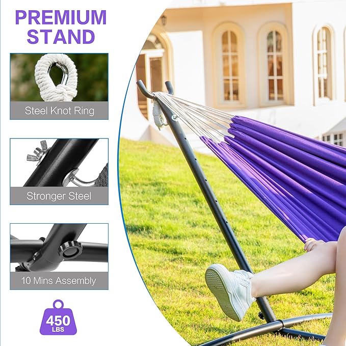 PNAEUT Double Hammocks with Stand - Image 7