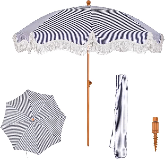 PHI VILLA 7ft Beach Umbrella by PHIVILLAThepioneerofcomfortablehouseholdsupplies