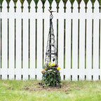 Garden Obelisk 40.5 Inch Metal Trellis - Image 6