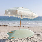AMMSUN Boho Fringe Umbrella Outdoor Patio, 6.5ft UPF50+ Picnic Umbrella - Image 4