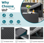 3-Piece Outdoor Patio Sectional Sofa Set - Image 3