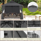 MASTERCANOPY Patio Gazebo Steel Frame Outdoor Gazebo - Image 3