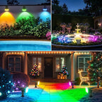 WdtPro 4 Pack Solar Color Changing Lights, 10 Lighting Modes Solar Lights - Image 3
