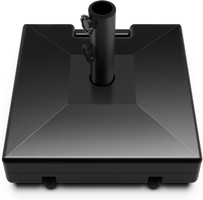 Patio Umbrella Base with Wheels and Handle, 120lbs Heavy Duty Umbrella Base by Unknown