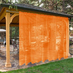 SpaceDresser Waterproof Outdoor Sheer Curtains by SpaceDresser