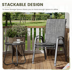 UDPATIO Patio Chairs Set of 2, Stackable Outdoor Dining Chairs - Image 4