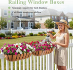 English Inviting Horse Trough Balcony Planter - Image 2